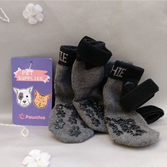NWT PAWCHIE Dog Socks for Hardwood Floors Anti-Slip Traction Control Small - Picture 1 of 11